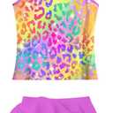 Girls Tankini Swimsuit Two Piece Bathing Suits Beach Swimwear Size 12
