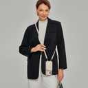 ZVE for iPhone 17 Pro Max Case Wallet with Card Holder,RFID Blocking Crossbody Strap Phone Cover for Women 6.9" Beige