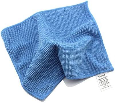 Microfiber Cleaning Cloths - 6 Pack, Blue, 6"x 7" Inch