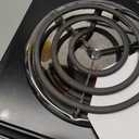 OVENTE Electric Countertop Double Burner, 1700W Cooktop with 6" and 5.75" Stainless Steel Coil Hot Plates, 5 Level Temperature Control, Indicator Lights and Easy to Clean Cooking Stove, Black BGC102B