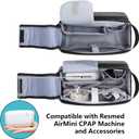 CURMIO CPAP Travel Bag Compatible with ResMed AirMini Machine, Portable CPAP Supplies Carrying Case Storage Bag