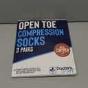 Doctor's Select 3 Pairs Copper Toeless Compression Socks Women & Men - 20-30 mmHg Open Toe Compression Socks Knee High Women