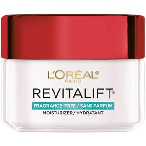 LOreal Paris Revitalift Anti Aging Face and Neck Cream, Smoothing and Firming Moisturizer for 24HR Hydration, Fragrance Free, 1.7 Oz