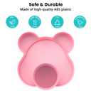 BlueOrigin Car Seat Snack Tray - Travel Tray for Kids Car Seat, Stroller, Booster and Anywhere with a Cup Holder, Toddler Road Trip Essentials Food Plate for Snacks, Toys, Entertainment (Pink)