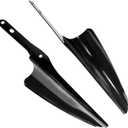 Motocycle Front Fork Mount Wind Deflectors Windshield Compatible with Harley Touring Road King Street Glide Electra Glide CVO FLHT FLHR FLHX 1995-2021 Gloss Black