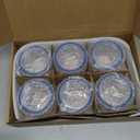 Set of 6 Small Glass Storage Containers, 7 oz Food Containers with No-Spill Lids, Thick Glass Jars for Meal Prep, Babys Snacks, Leftovers and Sauces, Dishwasher & Microwave Safe