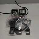 Wsays 2Pcs 24W LED Light Pods & Ditch Hood Hinge LED Pod Mount Bracket w/Wiring Kit Compatible with Nissan Frontier Xterra 2005-2021 2nd Gen