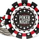 Cheerland Casino Party Decorations Paper Plates for Las Vegas Disposable Poker Casino Night Party Supplies Dessert Plate Theme Birthday Bachelor Poker Event Parties and Game Nights 7 Inch Pack of 24