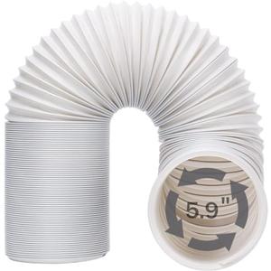 Portable Air Conditioner Exhaust Hose, 5.9 Inch Diameter and Length up to 78.7 Inch, Anti-Clockwise Thread Universal for Many Portable Air Conditioners