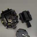 HEI Distributor Cap and Rotor Replacement For K549 SBC 283 305 307 327 350 400 BBC 454 396 427 Black Male Large Distributor Cap Rotor Kit