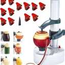 Pelamatic Potato Express Electric Peeler - 12 Spare Blades - Safe & Easy to Use - Effortlessly Peels Vegetables and Fruit (White USB)