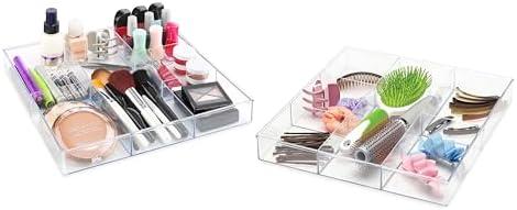 Whitmor 6-Section Drawer Organizer - Set of 1 - Clear