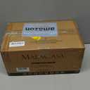 MALACASA 3 Tier Serving Tray, Porcelain Tiered Serving Trays Platters, 12 Inch Serving Stand with Platters,Black Dessert Stand with Collapsible Sturdier Metal Rack,Series PLAT