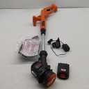 BLACK+DECKER 20V MAX String Trimmer Edger Cordless, 10-Inch Electric Weed Wacker with Automatic Feed Spool Kit (LST201)