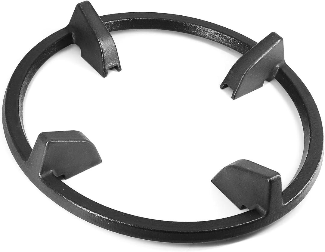 Hiorucet DG94-00939A Cast Iron Wok Ring, Wok Support Ring for Gas Stove Samsung, GE, KitchenAid, Whirpool, Kenmore, Bosch, Frigidaire, Non Slip Wok Burner Rings Pan Stand Round Rack Holder Accessories