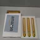 Dimmable 4W Tube LED Eison Bulb, T10 Vintage Long LED Bulb 40 Watt Equivalent Warm White 2700K, E26 Medium Base Amber Colored 7.3 Inch Long tubular edison bulb, 3 Pack