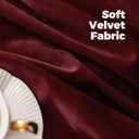 BGment Red Velvet Curtains 84 Inch for Bedroom, Thick Thermal Insulated Blackout Curtains Noise Reduce Back Tab and Rod Pocket Christmas Panels for Living Room, Set of 2 Panels, 52 x 84 Inch