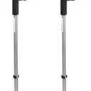 PEPE Mobility Forearm Crutches for Adults (x2 Units) Open Cuff, Adjustable Height, Aluminium, Lightweight Elbow Crutches, Made in Europe
