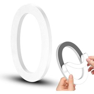 6 Inch Self-adhesive House Numbers, Modern Floating Address Numbers, Adhesive house numbers outside - Easy to Install, Weatherproof No Rust White Door Number for House Office Hotel Apartments (0)