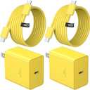 Charge Type C, 10 ft Yellow, 2 pack