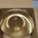 bUCLA 12 Pack Gold Glitter Plastic Serving Bowls - 20 OZ Disposable Snack, Fruit, Chip, Candy Angled Serving Bowls for Party & Thanksgiving
