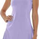 Tennis Dress for Women Workout Dress with Built-in Bra & Shorts Pockets for Athletic Exercise Golf, Size M