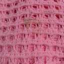 Saodimallsu Womens Crochet Swimsuit Cover Up V Neck Collared Long Sleeve Mesh Knit Long Beach Coverup Maxi Dress (Pink), Size: Small