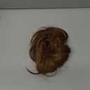 BARSDAR Hair Bun Ponytail Extension - Fully Short Straight Ponytail Bun Extensions Synthetic Easy Elastic Messy Hair Bun Scrunchies Hairpieces for Women - Brown mix Strawberry Blonde (Pack of 1)