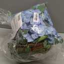 Hollyone Large Blue Hydrangea Artificial Flowers Arrangements in Hanging Basket 13" Fake Hanging Plants Flowers UV Resistant Silk Flower Plant Faux Hydrangea Flower with Pot Outdoor Indoor Decor