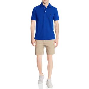 Nautica Men's Short Sleeve Solid Stretch Cotton Pique Polo Shirt (3X-Large, Bright Cobalt) Nautica Men's Short Sleeve Solid Stretch Cotton Pique Polo Shirt (3X-Large, Bright Cobalt)