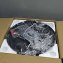 Flush Mount Ceiling Light Fixtures, 2-Light Black and Gold Ceiling Mount for Farmhouse with Seeded Glass Lampshade, Industrial Flush Mount Light Fixture for Hallway, Kitchen, Entryway and Foyer