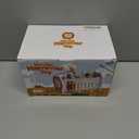 Fajiabao Wooden Montessori Toys for 1 Year Old Boy 4 in 1 Toddler Learning Toys with Number Maze, Pounding Bench, Xylophone, Fishing Game Baby Sensory Toys Birthday Gifts for 1+ Year Old Boys & Girls