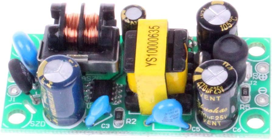 NOYITO AC to DC Precision Buck Power Supply Module AC 120V 220V (100V-264V) to 5V 1A 5 Watts with Indicator Light Isolated Step-Down Power Module - Upgraded Version (5V 1A)