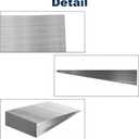 8PCS Metal Wedge Shims Triangle Flange Wedge Steel Wedges for Welding Silver Metal Flange Wedge Pipe Fitting Welding Tool 4.7 x 2.4 x 0.79 inch Steel Wedge Set