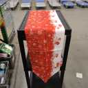 Christmas Table Runners Red Xmas Balls Ornaments Table Runner Washable Dresser Scarf Sparkle Snowflake Dining Runners for Christmas Winter Holiday Party 13" x 70" inch