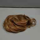 SEVENCOLORS Medium Length Strawberry Blonde Wigs for Women Layered Straight Blonde Wigs with Dark Roots Synthetic Hair Wig for Daily Party Cosplay