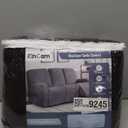 KinCam Recliner Covers, Stretch Reclining Chair Covers, Recliner Sofa Slipcovers Stripe Jacquard Recliner Couch Covers Furniture Protector Covers for Pet Kid (3 Seater, Chocolate)