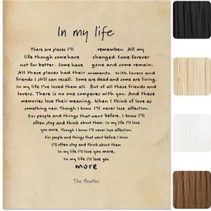 Classic Music Lyric Wall Art  Vintage Style Inspirational Quote Print  8x10 Unframed Poster  Motivational Music-Inspired Decor for Bedroom, Living Room, Dorm, Office, or Studio  Gift for Fans