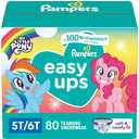 Pampers Training Pants - Easy Ups Girls & Boys - Size 5T-6T, 84 Count, My Little Pony Potty Underwear (Packaging May Vary)