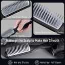 SalonSilk Hair Brush for Men, 5PCS Men Hair Brush & Styling Comb Set, Professional Barber Tools for All Hair Types, Perfect for Styling, Grooming, and Detangling