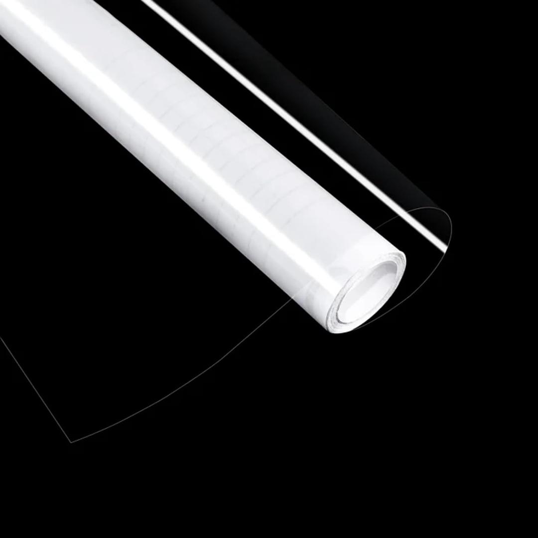 Clear Contact Paper Vinyl Wrap Plastic Self Adhesive Wall Protector Film, 23.6"W x 196.8"L