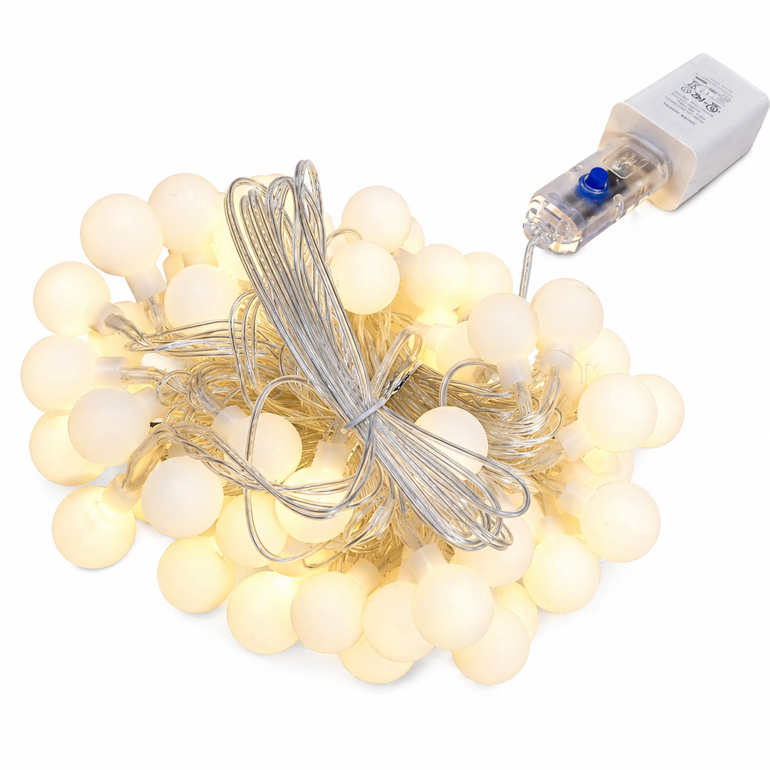 Brightown Christmas String Lights, 43 FT 100 LED Christmas Lights, 8 Modes Timer, Plug in Fairy Light, Waterproof Connectable for Indoor Outdoor Wedding Party Xmas Decor