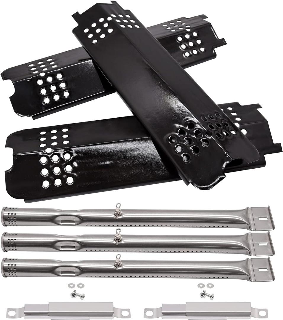 Grill Replacement Parts for Charbroil Gas2Coal 463340516 463370516 463370519 463278419 463336818 463278418 G421-0500-W1 G466-2500-W1 Burner G553-0002-W1A Heat Tent G432-0078-W1 Carry Over Tube (Porcelain Steel)