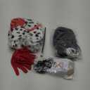 Halloween Costumes for Women Adult - 2025 Halloween Cosplay Costumes Set, Black and White Dalmatian Costume with Shawl Gloves Wigs Mask Pearl Necklace Set for Women Girls Halloween Party Supplies