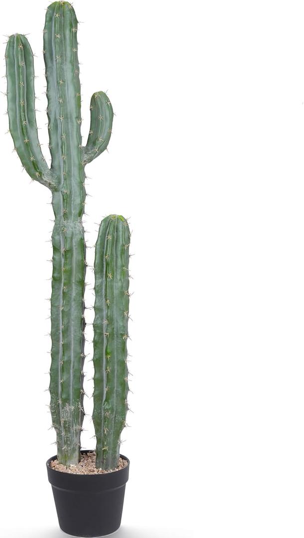 Artificial Cactus Potted Plant 40 Inch Faux Desert Cacti Fake Big Cactus Plant for Home Garden Office Indoor Outdoor Decoration