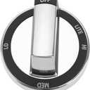 1pc Burner Control Knob Gas Stove Knob WPW10180180 Compatible with Whirlpool Compatible with Maytag