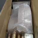 Nervure 350PCS Pink Plastic Plates - Pink Plastic Dinnerware Sets for 50 Guests - 100 Disposable Plates, 150 Gold Silverware, 50 Cups, 50 Napkins Perfect for Wedding & Party & Easter