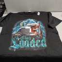 Truck Driver Design for Men Dad Big Rig Semi-Trailer Truckin T-Shirt (Black, XL)