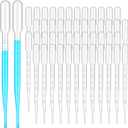 Kingdder 1000 Pcs Plastic Transfer Pipettes Disposable Graduated Pipettes for Scientific Experiment, Essential Oils, Make up Tool (3 ml)