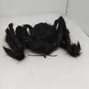 Sizonjoy Halloween Spider Decorations, Giant Light up Black Hairy Spider Decoration for Best Halloween Party Outdoor Indoor Yard Decoration